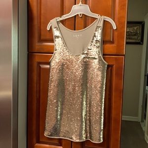 Sequined tank top
